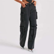 Dames Klassieke Cargo Jeans