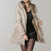 Dames Elegante Winterparka met Capuchon