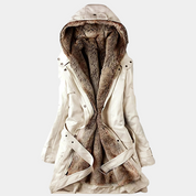 Dames Elegante Winterparka met Capuchon