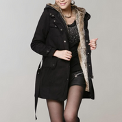 Dames Elegante Winterparka met Capuchon