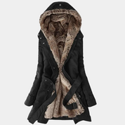 Dames Elegante Winterparka met Capuchon