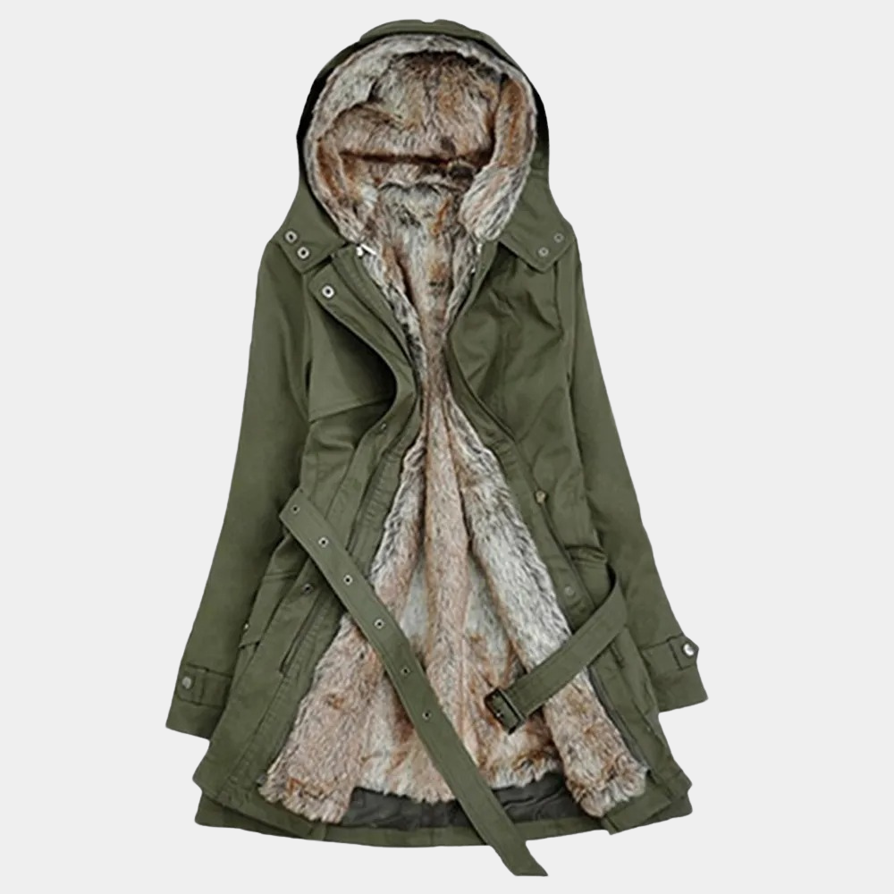 Dames Elegante Winterparka met Capuchon