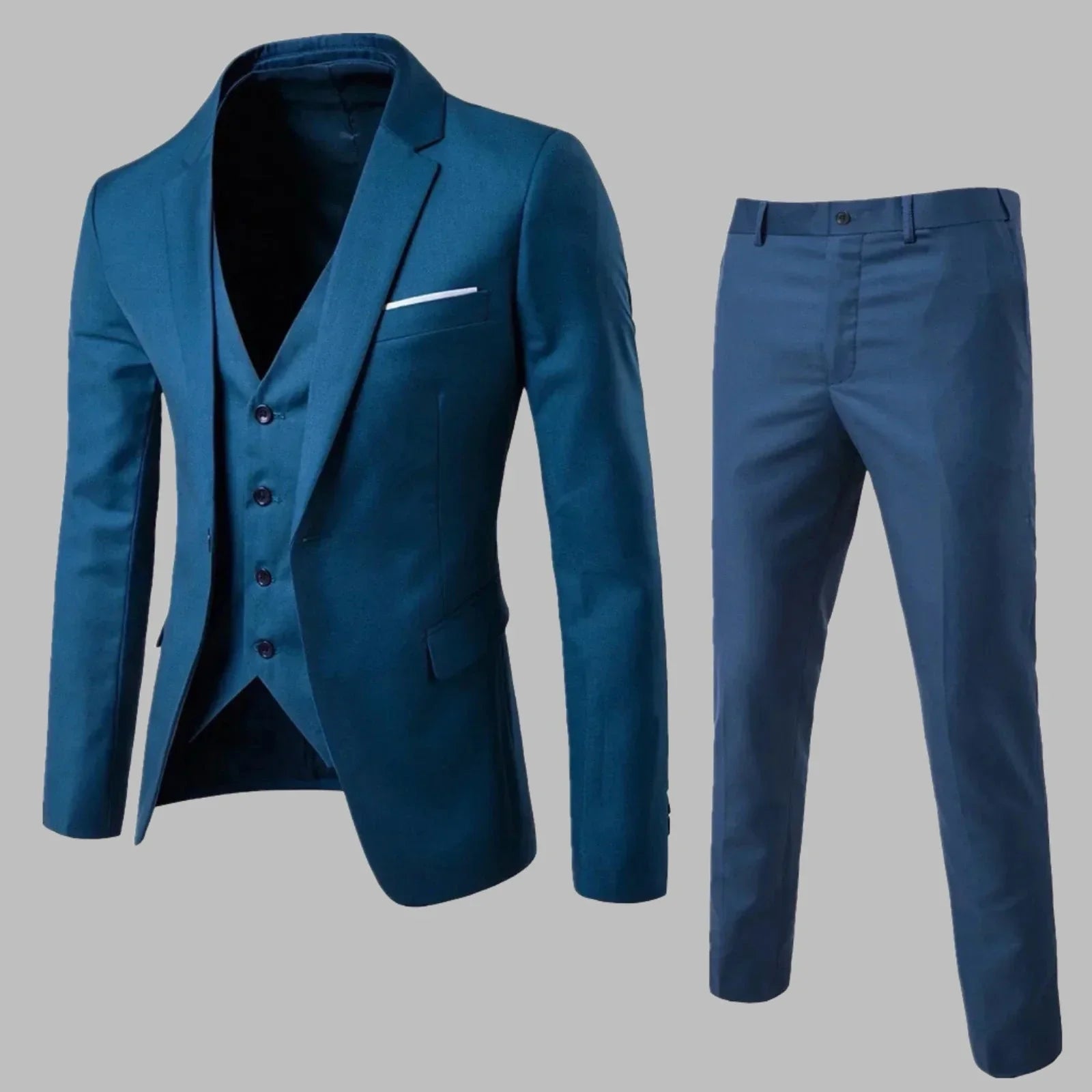 Heren Slim-Fit Driedelige Set