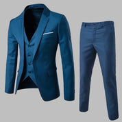 Heren Slim-Fit Driedelige Set