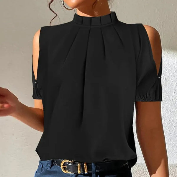 Damesblouse met schouderopeningen