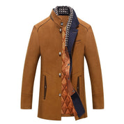 Trenchcoat Heren Winterjas van wol met riem